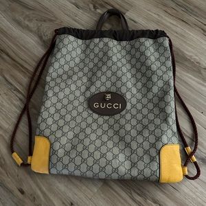 💯 Authentic Neo Vintage Gucci Drawstring Backpack